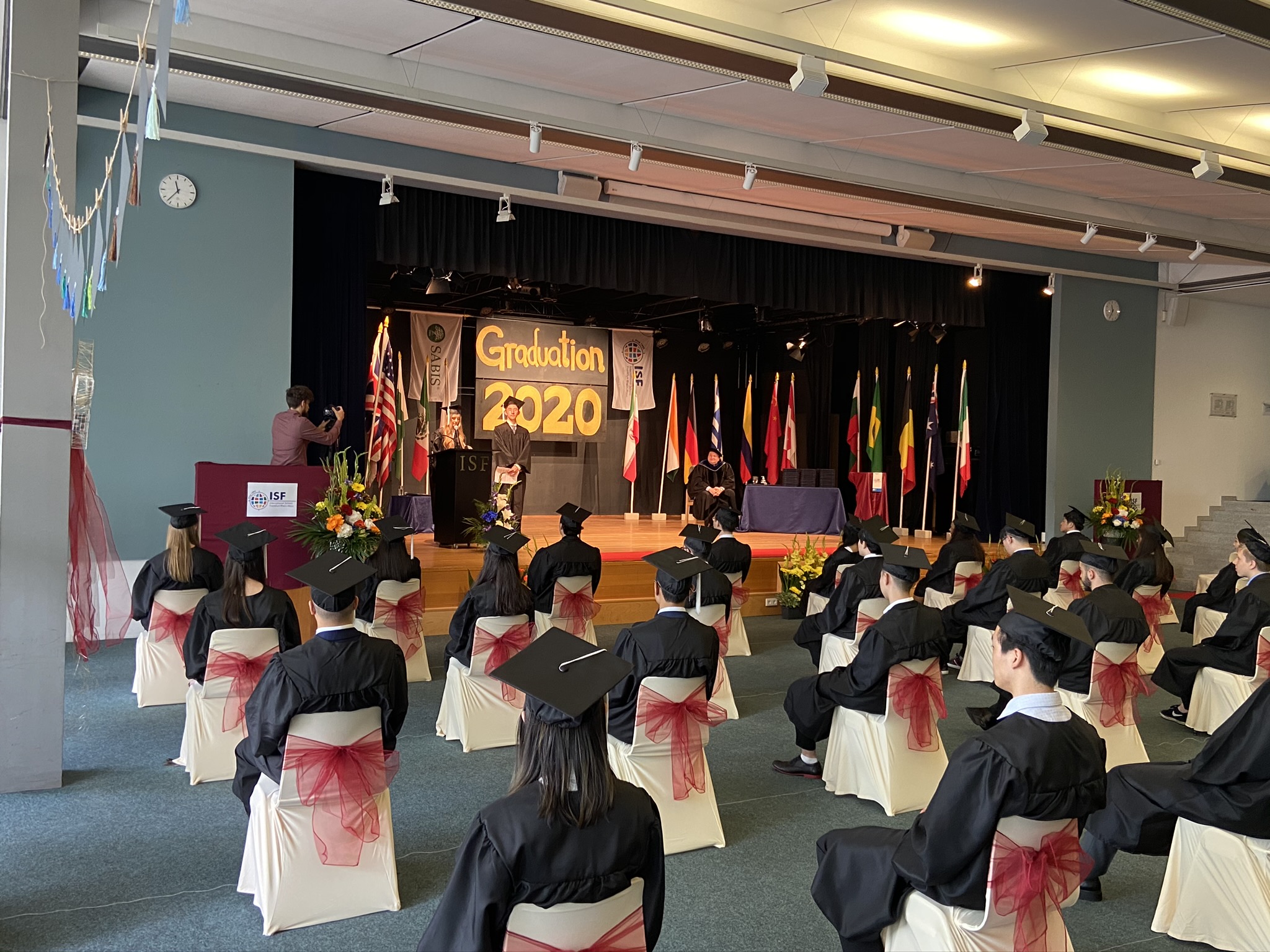 2020 Graduation at ISF adhering to social distancing guidelines